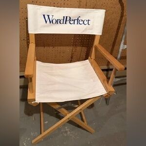 WordPerfect Director's Chair with Wooden Frame